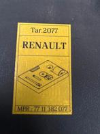 SPECIAAL GEREEDSCHAP A AS RENAULT, Ophalen