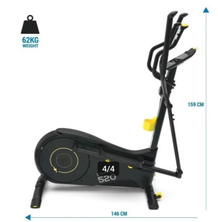 Domyos crosstrainer met zelfaandrijving, Sport en Fitness, Fitnessapparatuur, Gebruikt, Crosstrainer, Armen, Benen, Buik, Kunststof