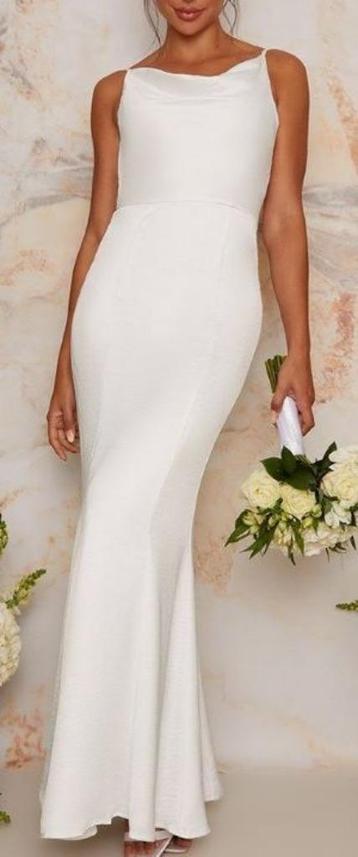 Elegante witte (trouw)jurk  (NIEUW 2023) (Zoë & Zita)