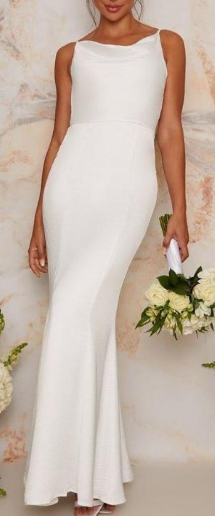 Elegante witte (trouw)jurk  (NIEUW 2023) (Zoë & Zita), Kleding | Dames, Trouwkleding en Trouwaccessoires, Nieuw, Trouwjurk, Wit
