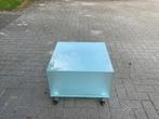 Glazen salontafeltje, Ophalen, 50 tot 100 cm, Vierkant, 50 tot 100 cm
