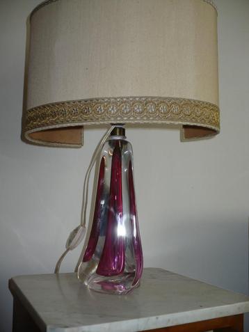 lampe de table cristal val st lambert, Enlèvement ou Envoi