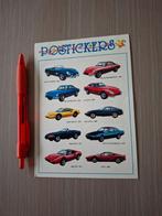 Postkaart met mini stickers automerk Ferrari diverse model, Ophalen of Verzenden, Zo goed als nieuw, Auto of Motor