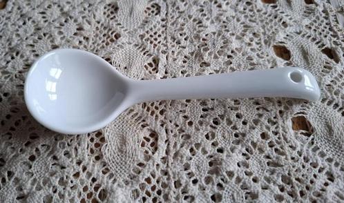 Ovenvaste wit porseleinen lepel, TSC Culinair, Antiek en Kunst, Curiosa en Brocante, Ophalen of Verzenden