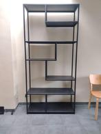 Zwart metalen design rek / open kast topkwaliteit, Ophalen, 100 tot 150 cm, 200 cm of meer, Zo goed als nieuw
