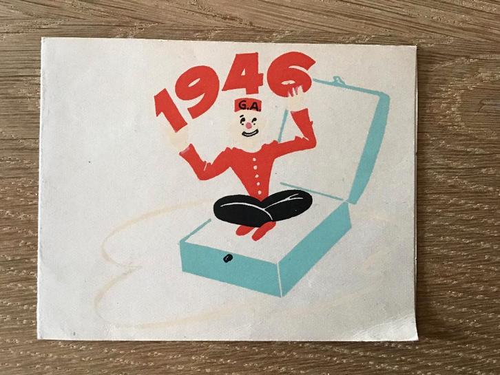 1946 - GAINERIE ANVERSOISE V. VAN CAMP & ZOON, Verzamelen, Geboortekaartjes en Visitekaartjes, Visitekaartje, Voor 1970, Ophalen of Verzenden