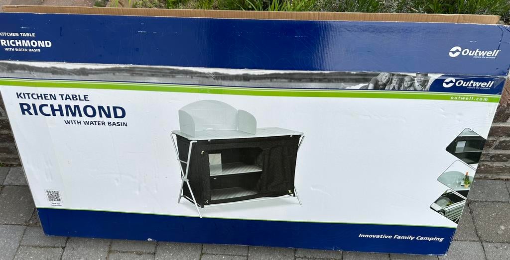 Table de cuisine pour le camping Outwell, Caravanes & Camping, Accessoires de camping, Comme neuf, Enlèvement