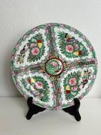 Prachtige Vintage Chinese Famille Rose Medallion Sierbord, Ophalen of Verzenden