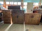 Armoires artisanales + évier en pierre naturelle, Enlèvement, Utilisé