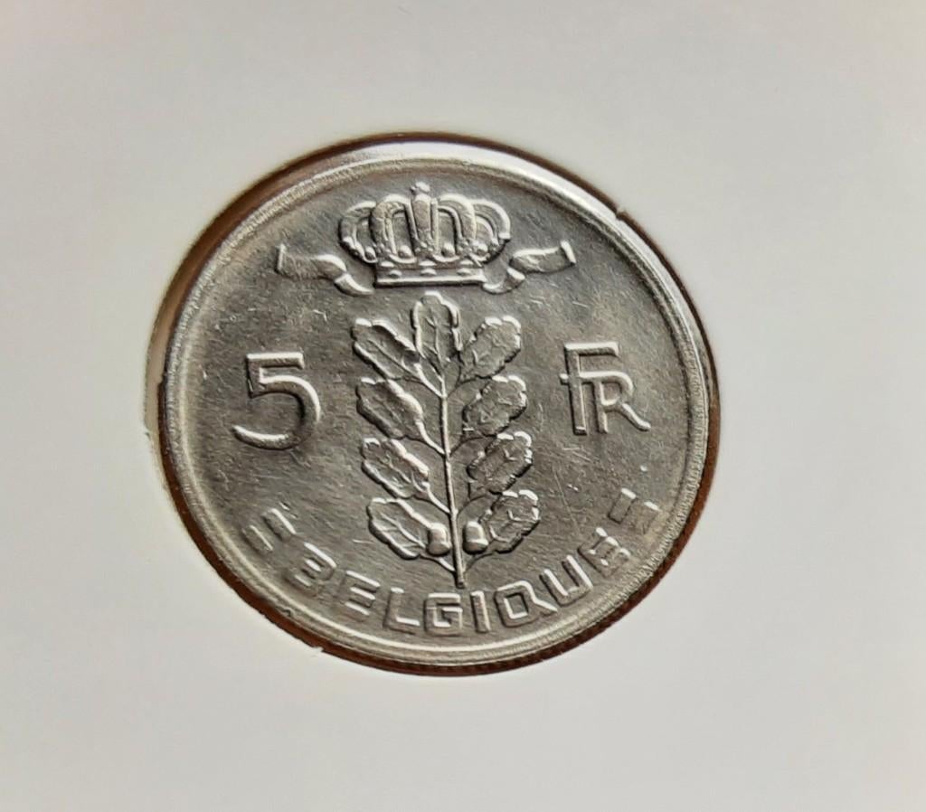 België – 5 frank – 1965 fr. (Ref 086)., Ophalen of Verzenden, Losse munt