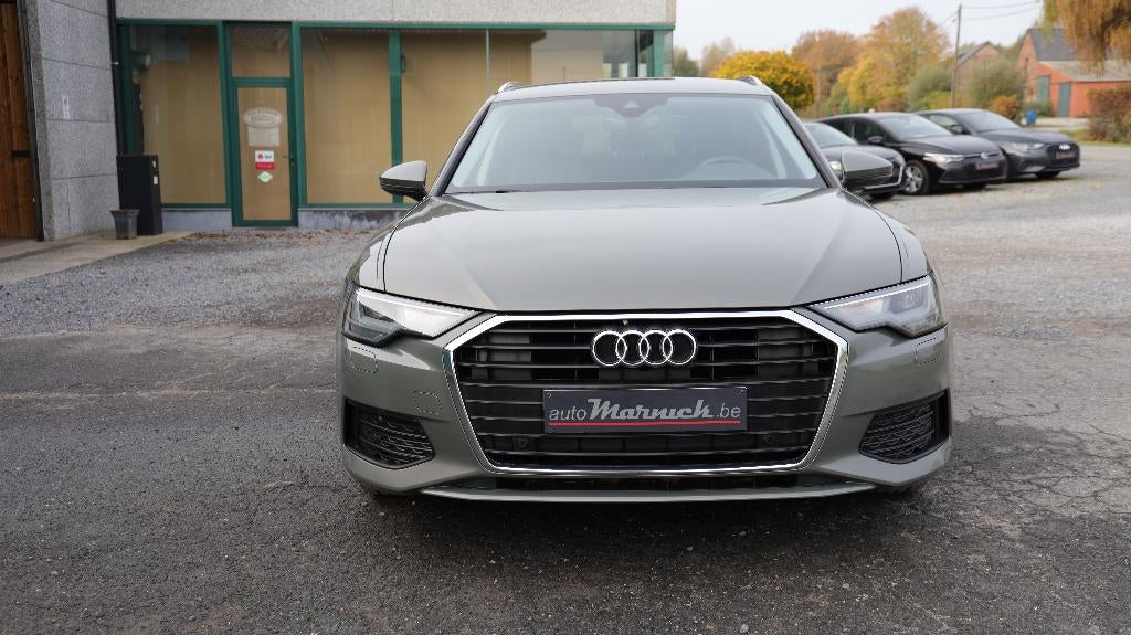 Audi A6 br 2.0 TDI 2021 Automatiq-GPS-Cruise-Cuir-PDC-Apple, Autos, Argent ou Gris, Achat, Euro 6, Entreprise