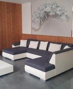 Omvormbare panoramische bank, Ophalen, Zo goed als nieuw, Leer, Panoramique