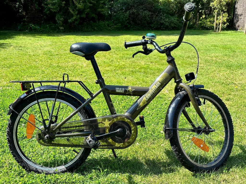 Fiets jongen - BikeFun Kids - model Camouflage - 18 inch, Ophalen, Gebruikt, 18 inch, BikeFun Kids (BFK)