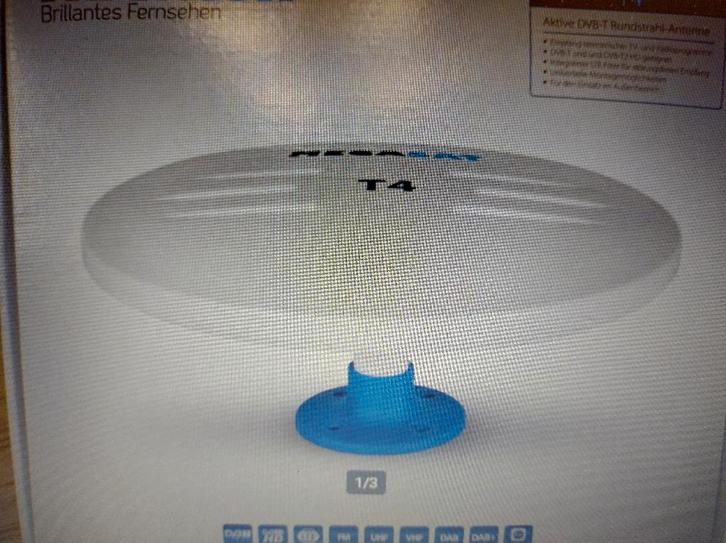 Antenne DVB-T active Megasat, Caravanes & Camping, Camping-car Accessoires, Neuf, Enlèvement ou Envoi