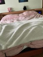 Dubbel bed 1.60 op 2 meter, Huis en Inrichting, Slaapkamer | Bedden, Ophalen, Bruin, Tweepersoons, 200 cm