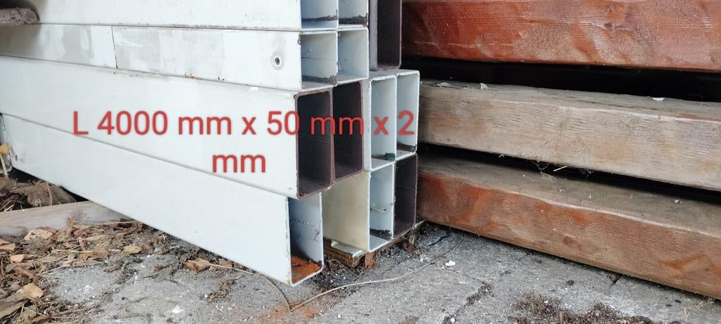 Metalen profielen kokerprofiel vierkant rechthoekig profiel, Ophalen, Zo goed als nieuw, IJzer