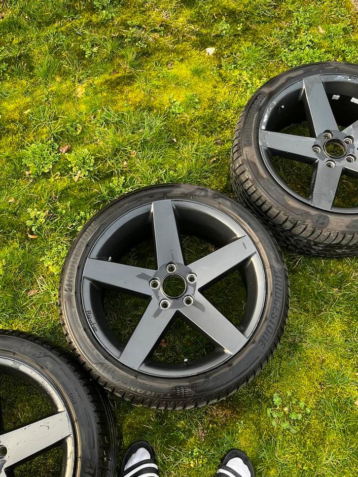 19 inch Röwhe velgen-Bridgestone Turanza T005 banden – 5x120, Autos : Pièces & Accessoires, Pneus & Jantes, Pneu(s), 19 pouces