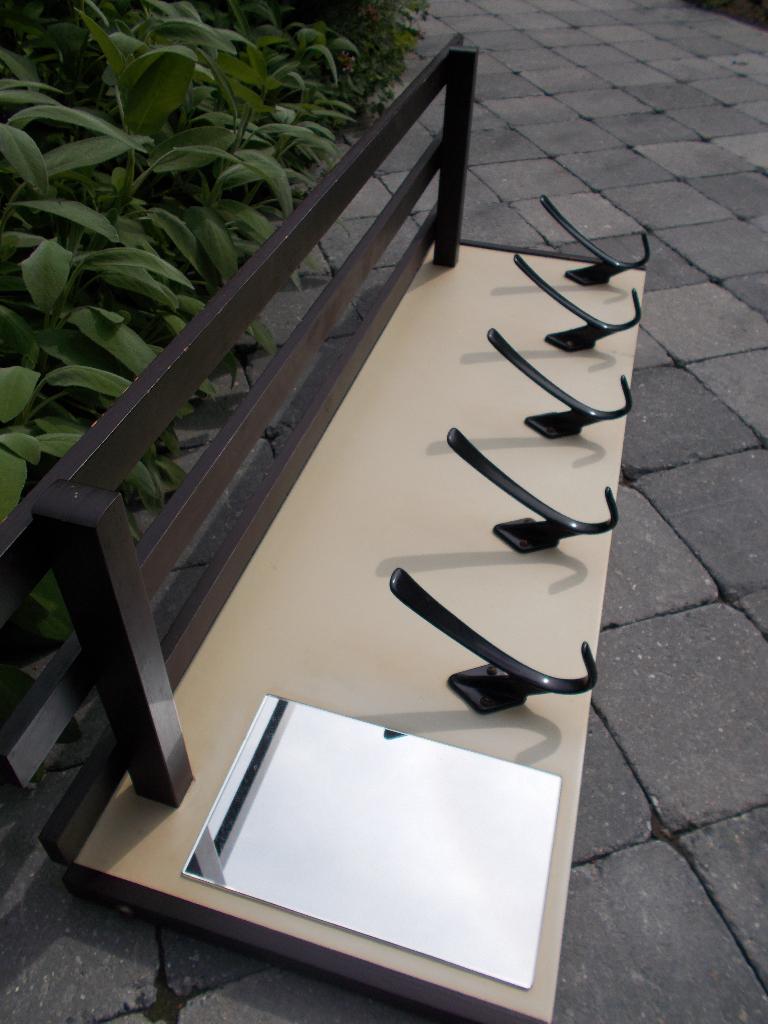 Midcentury kapstok  - wandkapstok, Enlèvement, Utilisé, Portemanteau mural