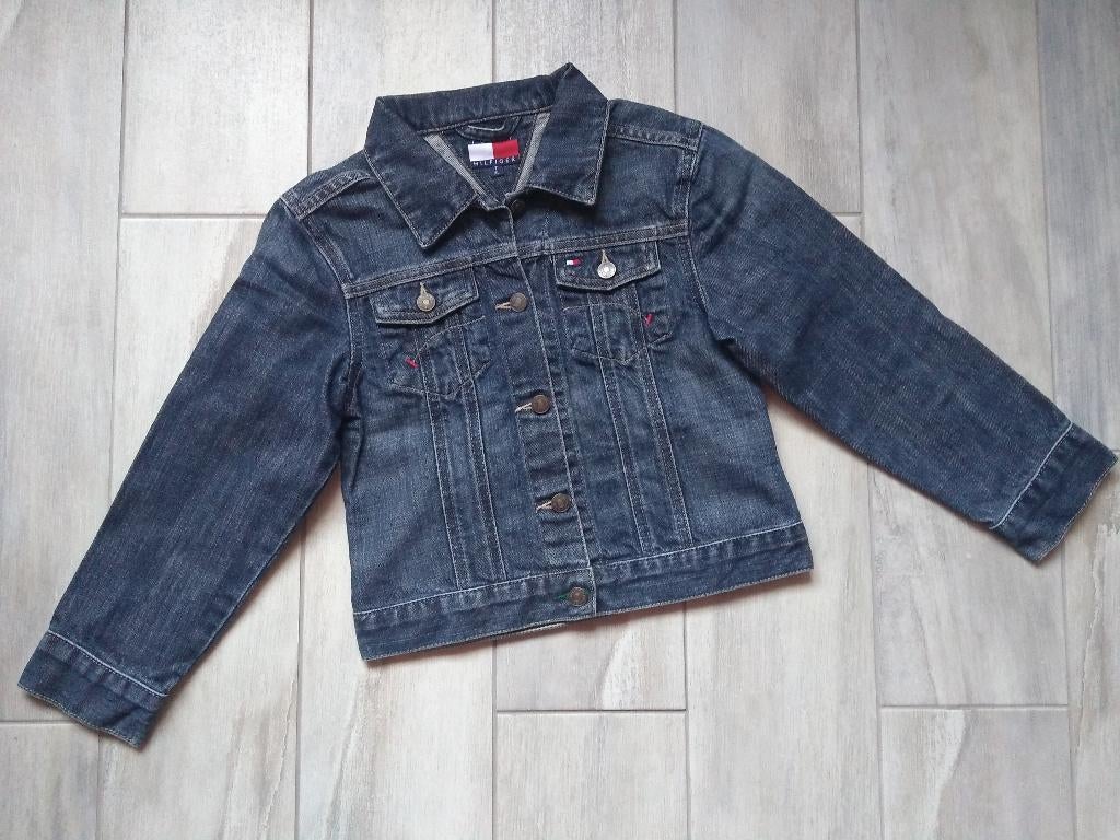 ✿ M122 - Jeansjas Tommy Hilfiger, Meisje, Ophalen of Verzenden, Jas, Tommy Hilfiger