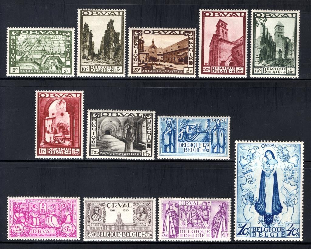 363/374 MNH 1933 - Tweede Orval COB 3100 €, Postzegels en Munten, Ophalen of Verzenden, Postfris, Postfris