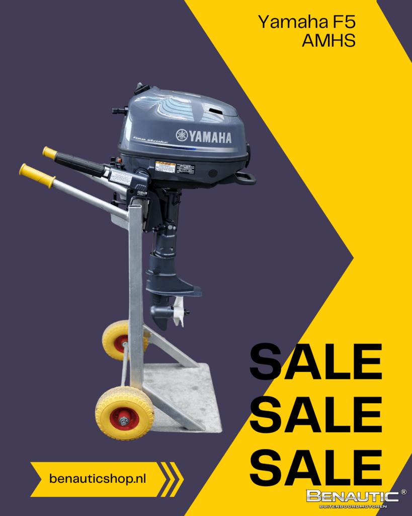 Direct leverbaar! Nieuwe Yamaha 5pk kortstaart F5AMHS, Sports nautiques & Bateaux, Moteurs Hors-bord & In-bord, -, Neuf, -, -