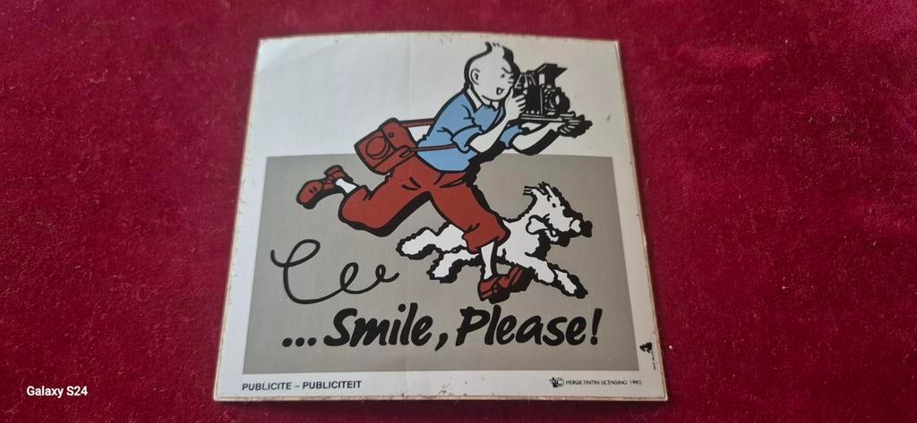 Sticker TINTIN vintage, Collections, Enlèvement, Tintin