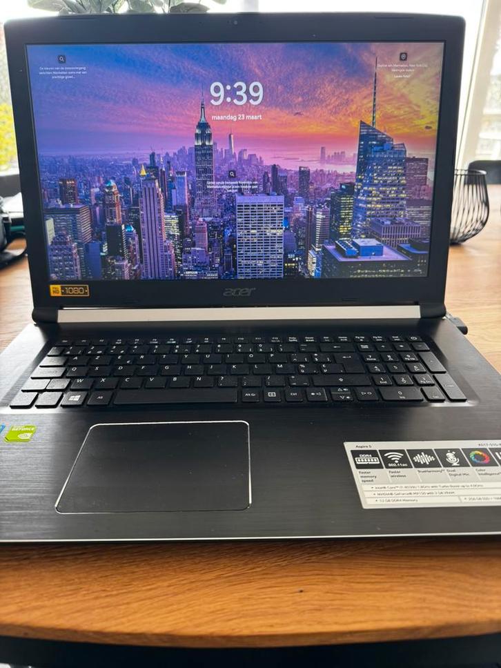 Laptop acer aspire 5, Computers en Software, Windows Laptops, Zo goed als nieuw, 17 inch of meer, HDD, Azerty, Ophalen of Verzenden