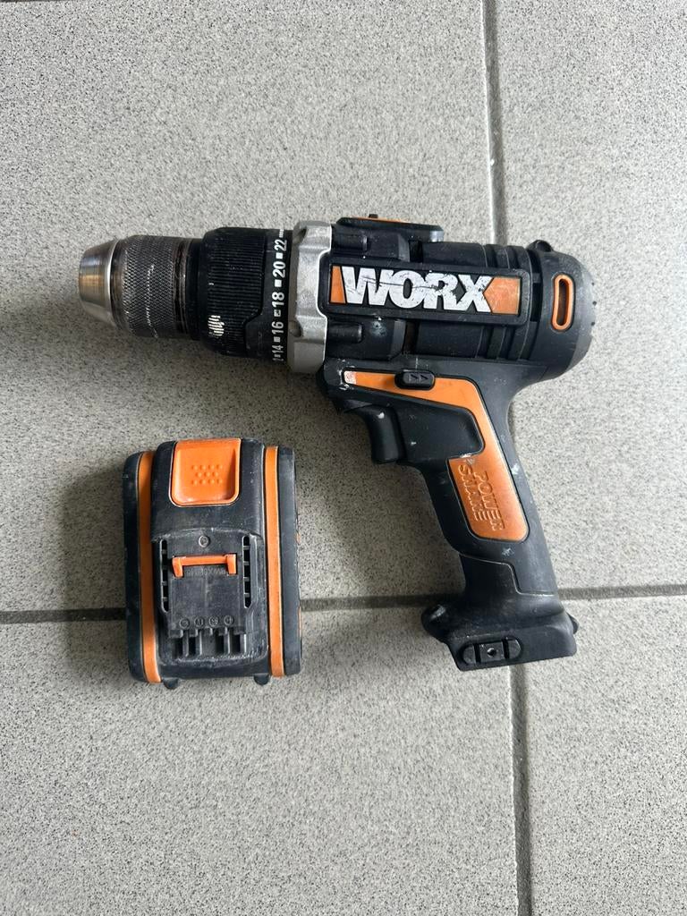 Worx compacte klopboor schroef machinr, Doe-het-zelf en Bouw, Ophalen, Gebruikt