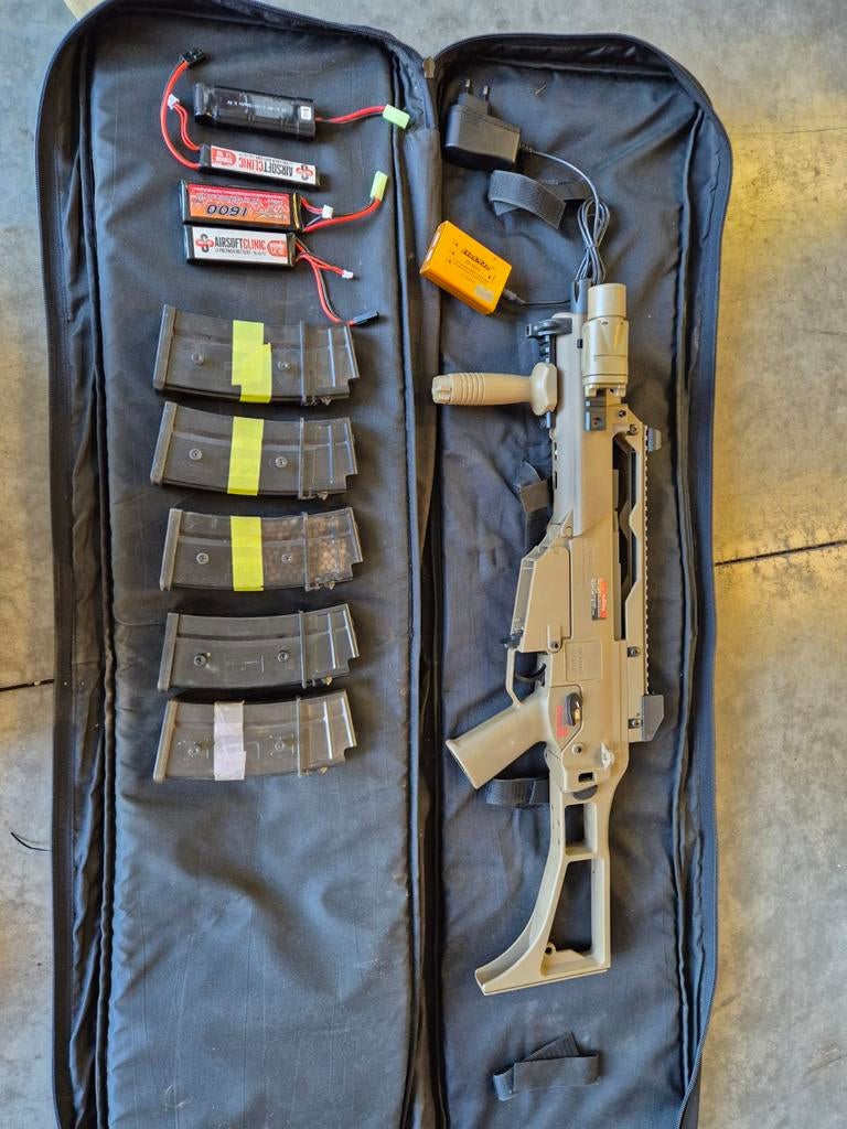 Airsoft replica G36C, Ophalen