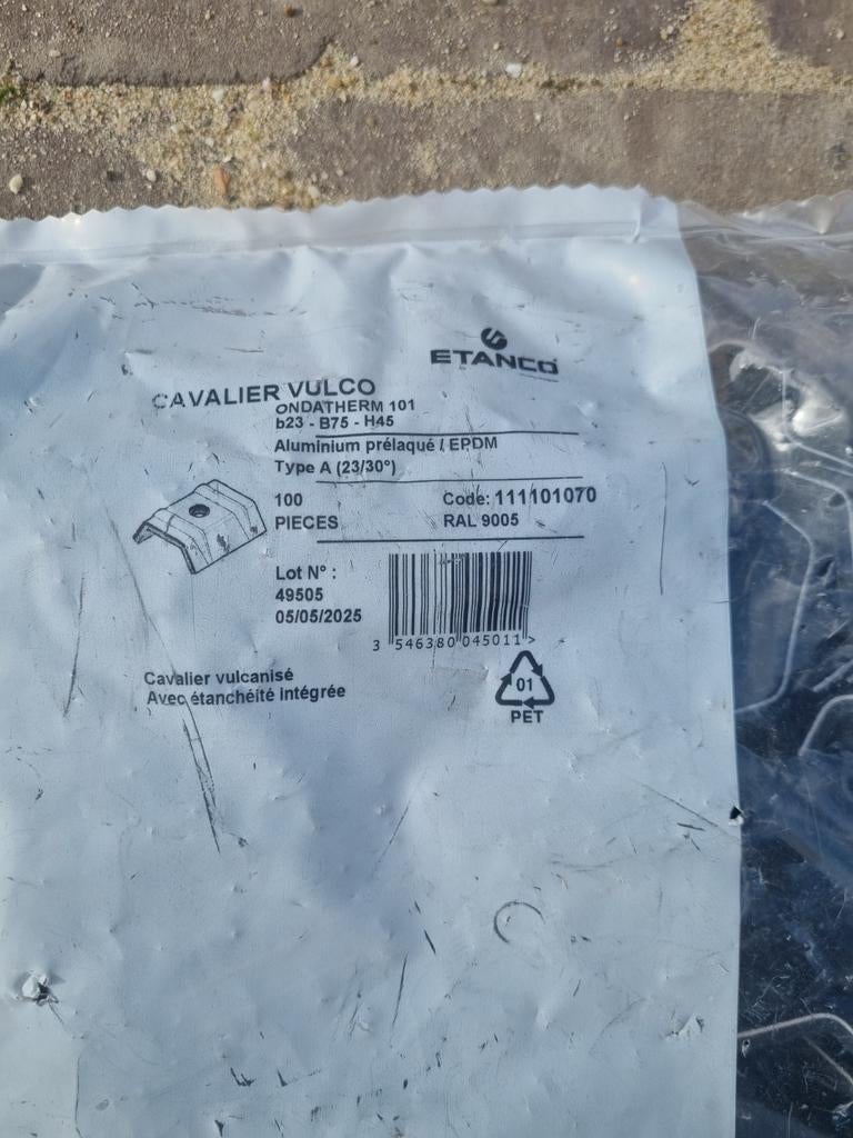 Bevestiging sandwichpanelen, ruiter, cavalier, etanco zwart, Ophalen