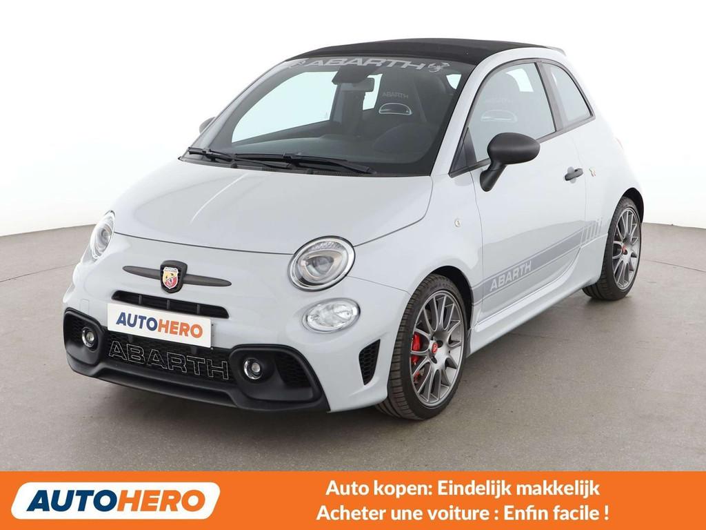 Abarth 695C 1.4 Turbo (bj 2022, automaat), Auto's, 4 zetels, Cabriolet, 164 g/km, Leder