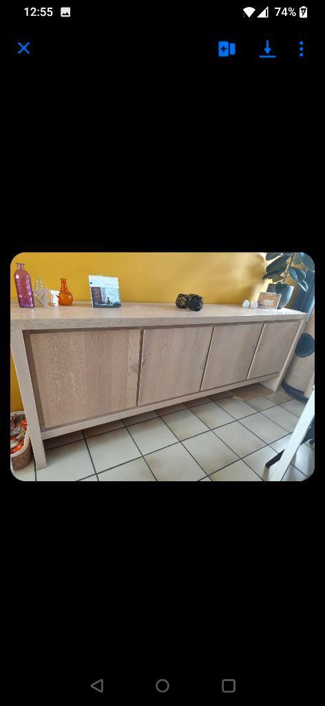 Prachtige dressoir, Huis en Inrichting, Kasten | Dressoirs, Gebruikt, 200 cm of meer, 25 tot 50 cm, Met deur(en), Met plank(en)