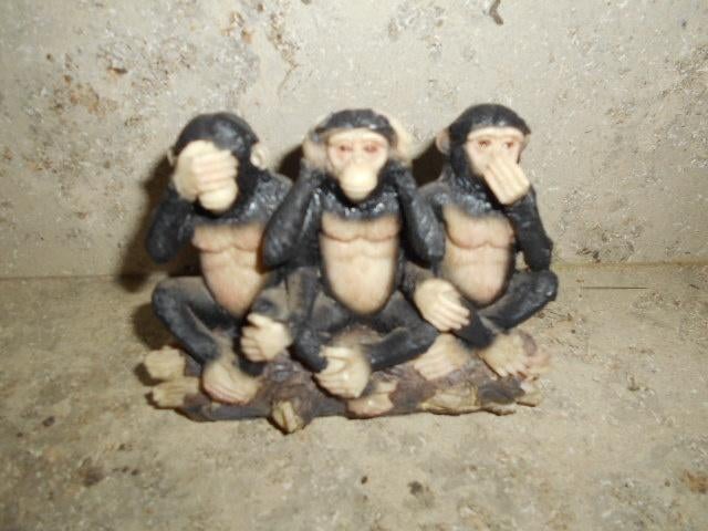 Beeldje van de wijze aapjes, Ophalen of Verzenden, Zo goed als nieuw, Dier