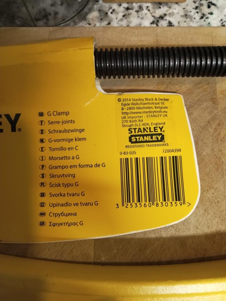 Spanklem Stanley 4 stuks, Ophalen of Verzenden