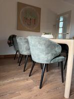 Groene velvet stoelen, Enlèvement, Comme neuf, Tissus