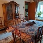 complete vintage eetkamer in massief hout, Ophalen, Gebruikt