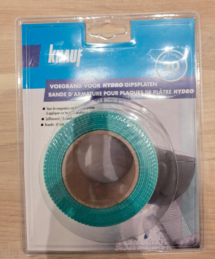 Knauf voegband voor hydro gipsplaten / 20 m / nieuw, Ophalen, Nieuw