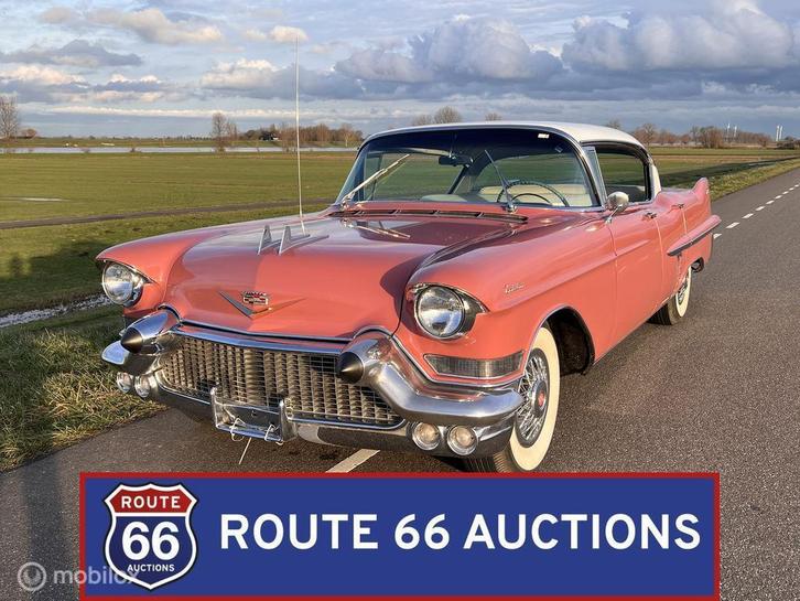 Cadillac Series 62 | 1957 | Route 66 Auctions, Autos, Oldtimers & Ancêtres, Entreprise, Achat, Cadillac, Essence, Autre carrosserie