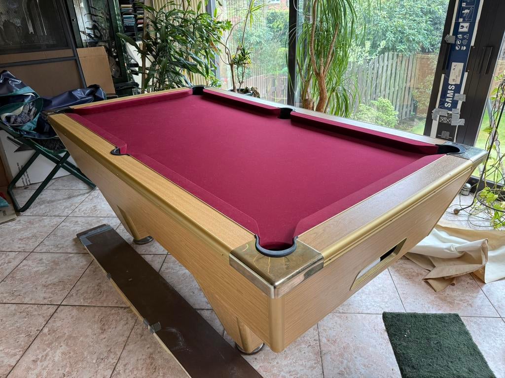 Volledig Amerikaans biljart, Ophalen, Zo goed als nieuw