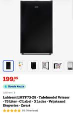 Tafelmodel vriezer zwart, Elektronische apparatuur, Koelkasten en IJskasten, Nieuw, Minder dan 75 liter, 45 tot 60 cm, Met vriesvak