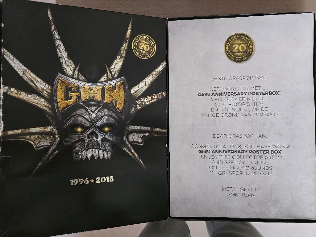 Jubileumbox 20 jaar Graspop metal meeting., Enlèvement, Comme neuf, Musique