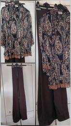 Set chemisier+pantalon assorti femmes CANDA /T. 40/42, Vêtements | Femmes, Taille 38/40 (M), Enlèvement ou Envoi, Comme neuf, Bleu