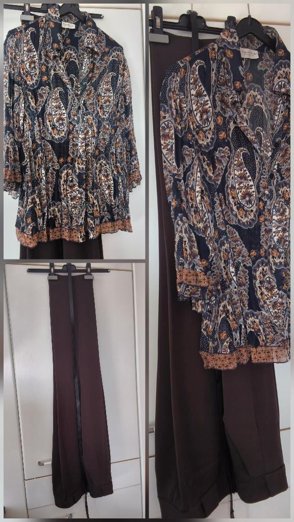 Set hemd+bijpassende broek voor dames CANDA/T. 40/42, Kleding | Dames, Blouses en Tunieken, Zo goed als nieuw, Maat 38/40 (M)