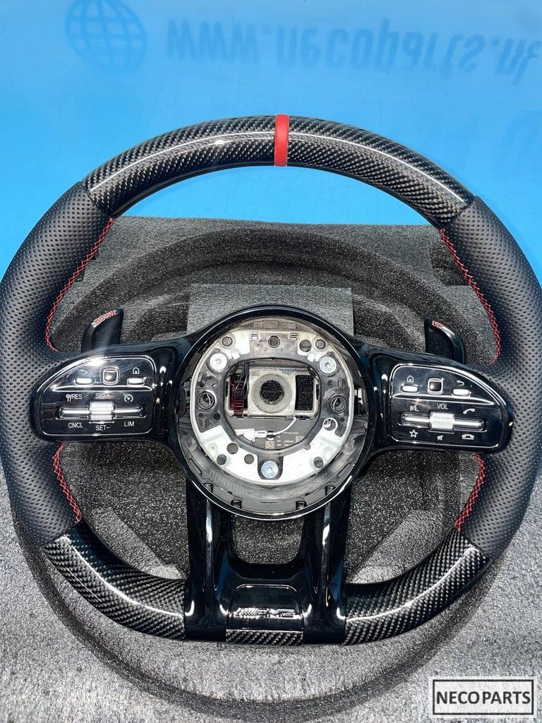 MERCEDES W166 W292 W217 W222 AMG CARBON STUUR STUURWIEL, Auto-onderdelen, Gebruikt, -, Ophalen of Verzenden, -