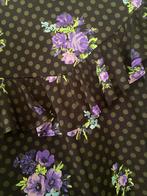 Kleed Essentiel Antwerp zwart met bloemen, Kleding | Dames, Jurken, Zwart, Zo goed als nieuw, Knielengte, Ophalen