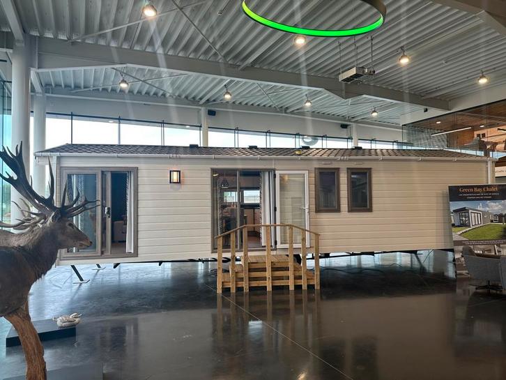 MODERNE POPULAIRE SCALA 1100x400/2@SHOWROOM MIDDELKERKE, Caravans en Kamperen, Stacaravans, tot en met 6, Ophalen