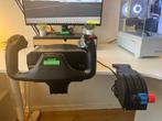 Logitech G saitek pro Flight Yoke, Computers en Software, Joysticks, Ophalen, Zo goed als nieuw, Logitech