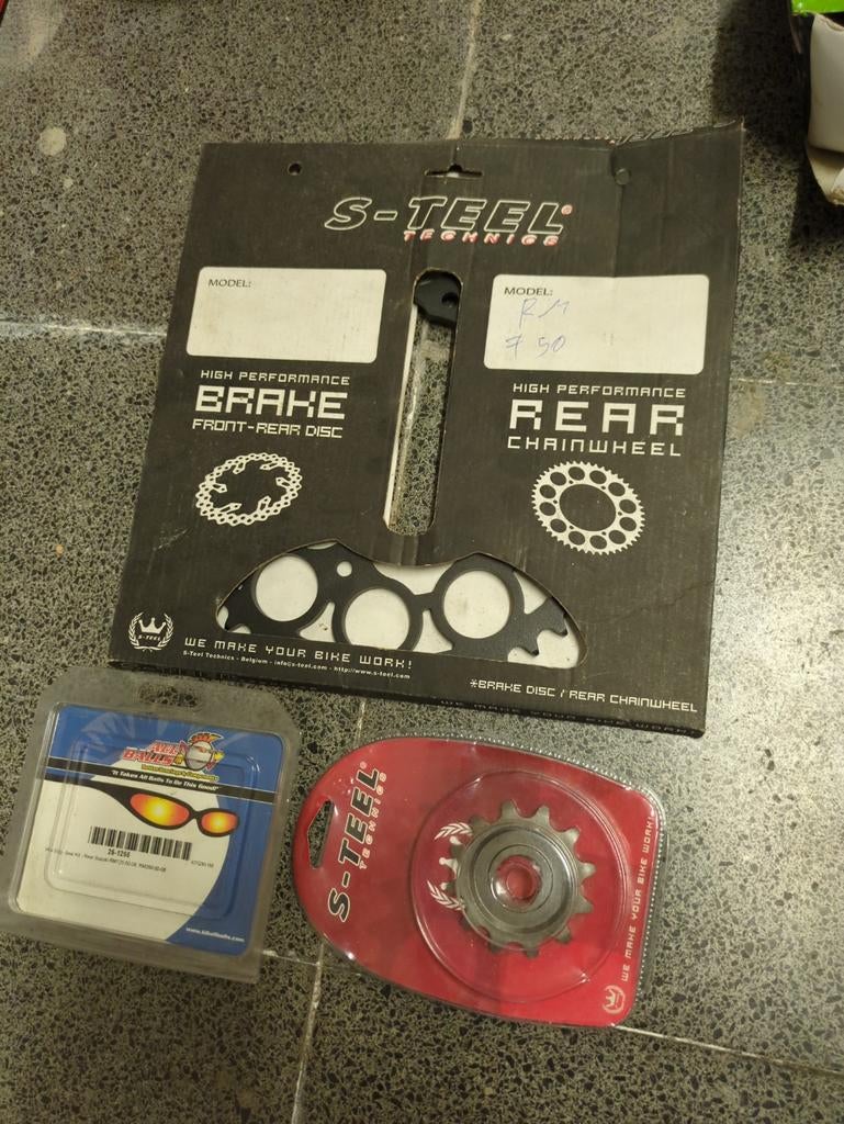 RM125 tandwielen + achterwiellagers, Motoren, Ophalen of Verzenden