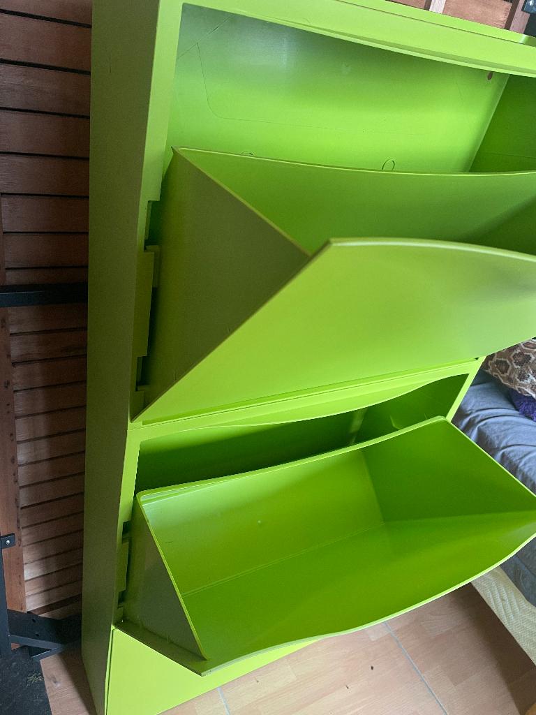 Trones Schoenenkast groen 3 stuks, Enlèvement ou Envoi, Comme neuf