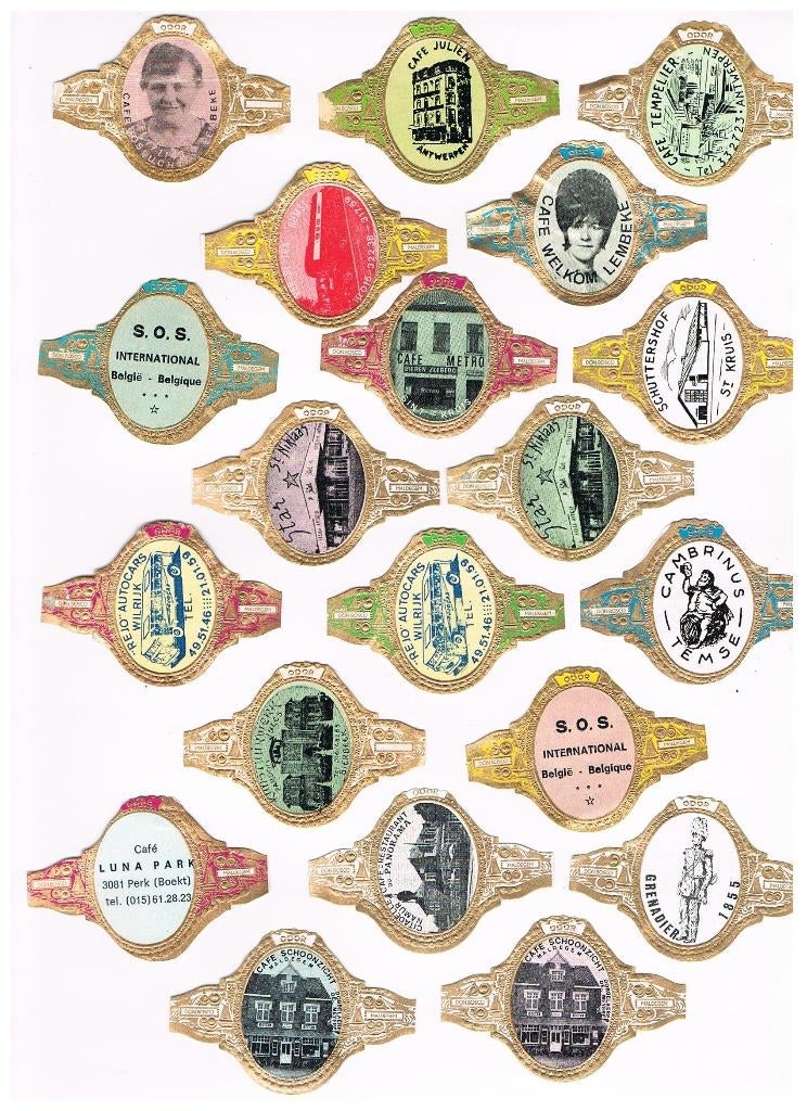 PUBLICITÉ POUR DES GROUPES DE CIGARES PAR, Envoi, Utilisé, Bagues de cigare